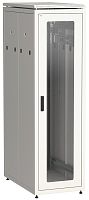 ITK Шкаф сетевой напольный 19" LINEA N 42U 600х1000мм стеклянная передняя дверь серый | код LN35-42U61-G | IEK